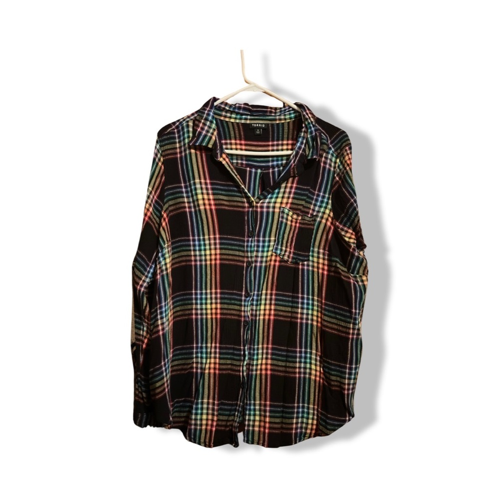 Torrid plaid top